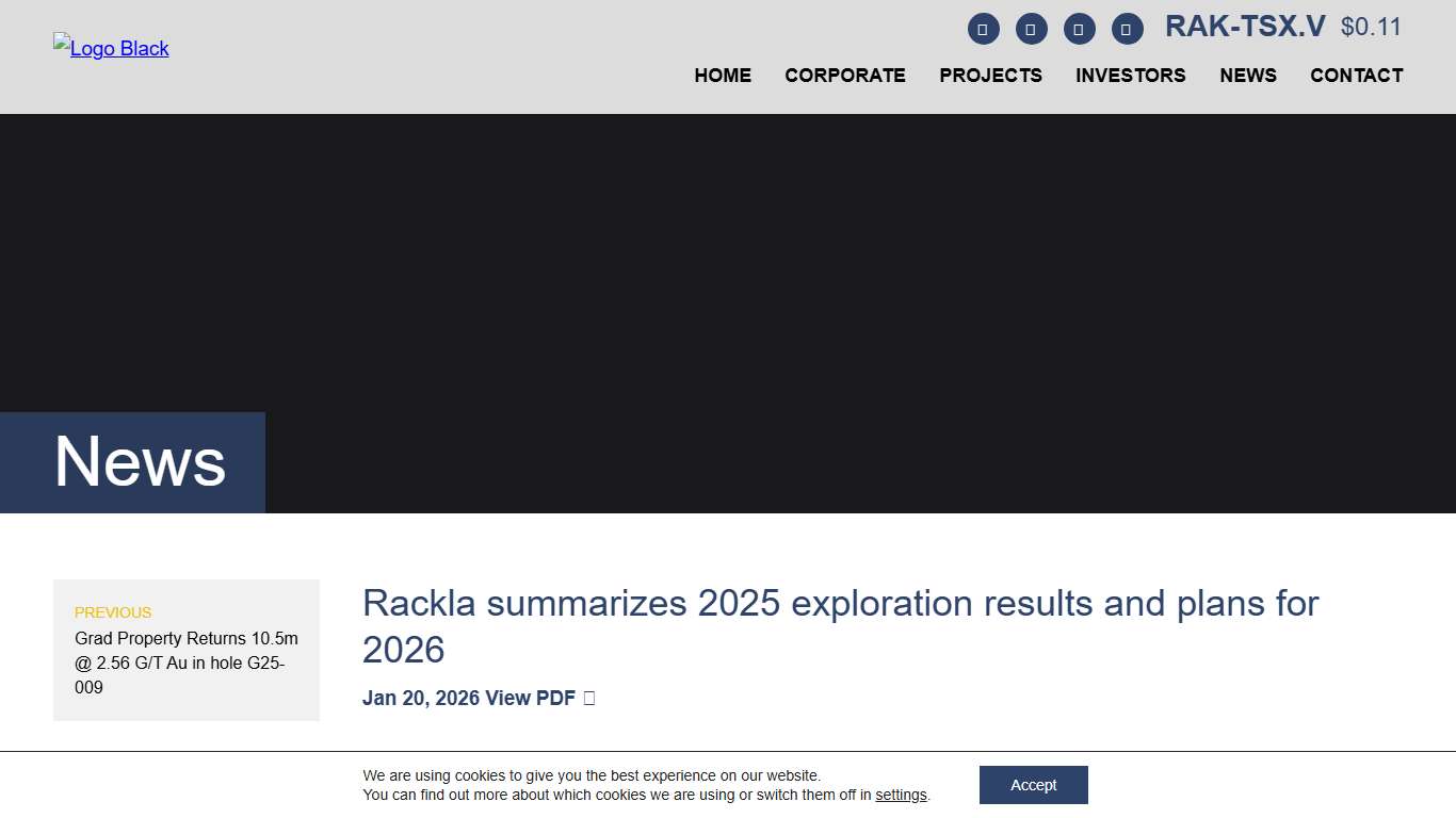 Rackla summarizes 2025 exploration results and plans for 2026 - Rackla Metals Inc.